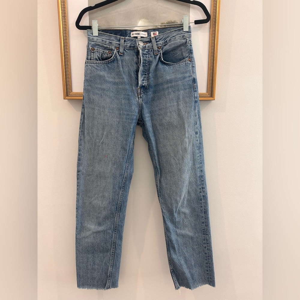 Re/Done Light Blue Straight Jeans